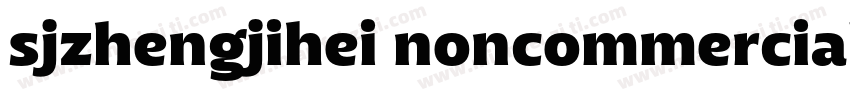 sjzhengjihei noncommercial字体转换
